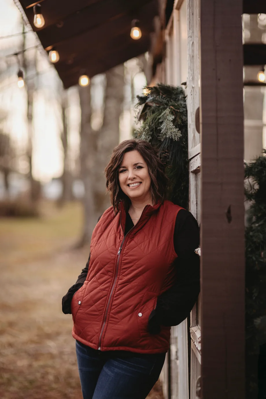 Krista Little outdoors in warm natural light
